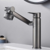 Vòi Lavabo Đồng 360 Xám LUSENTER ( VLB13)