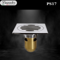 Phễu Sàn Inox12x12 Bóng Đuôi đồng (PS17)