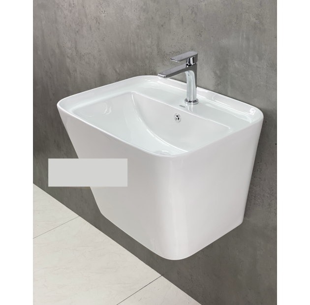 Chậu Lavabo Treo Tường Trắng Sứ (LBTT21)