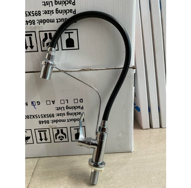 Vòi Chén Lạnh Có Thanh Ngang Đen/ Xám (VC52) 