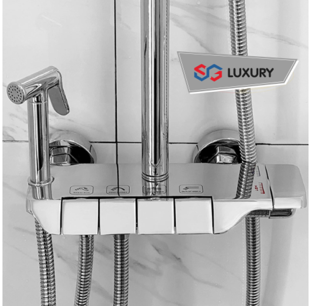 Sen Cây 4 Phím inox Mạ Crom Bóng LUSENTER (ST35)