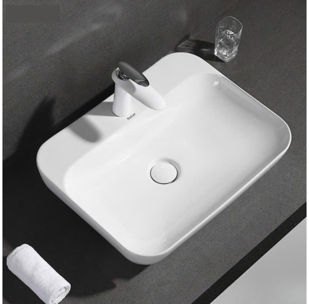 Chậu Lavabo Đặt Bàn ( Đặt Bàn - Treo Tường ) KT 550x420x140mm (LB92)