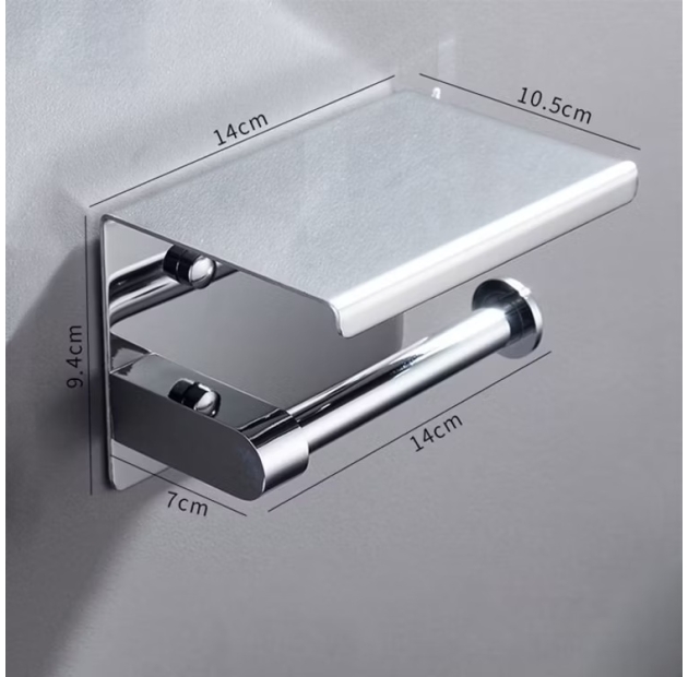 Móc Treo Giấy Vệ Sinh Có Khây Để Đồ (HG03)