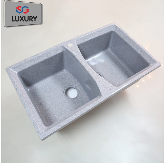 Chậu đá 2 hộc - 82x47x22cm - LUSENTER (BRC28)