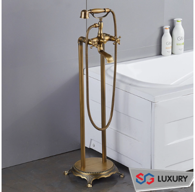 Sen Cây Mạ Vàng Đặt Sàn Bồn Tắm Nằm LUSENTER (ST42)