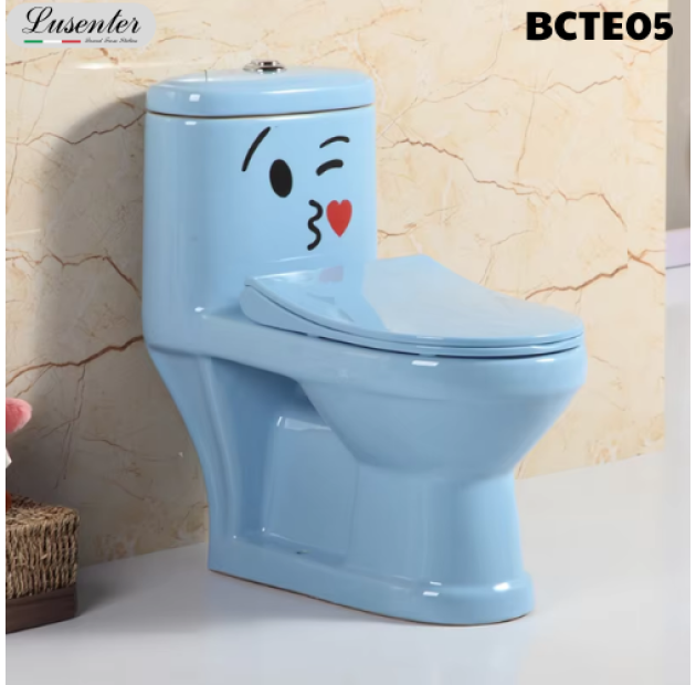Bồn Cầu Một Khối Trẻ Em Xanh Dương LUSENTER (BCTE05)