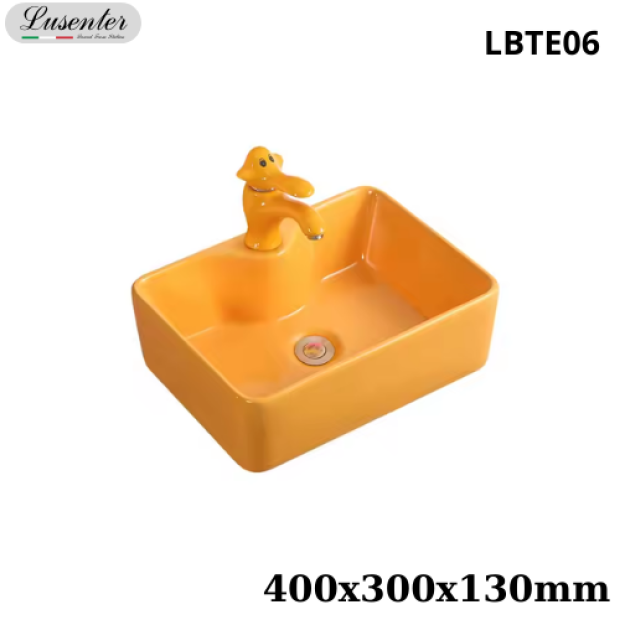 Lavabo Trẻ Em Màu Cam LUSENTER LBTE06