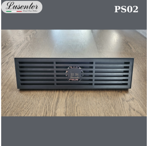 Phễu Sàn Inox Đen Xám Dài 8x30 (PS02)