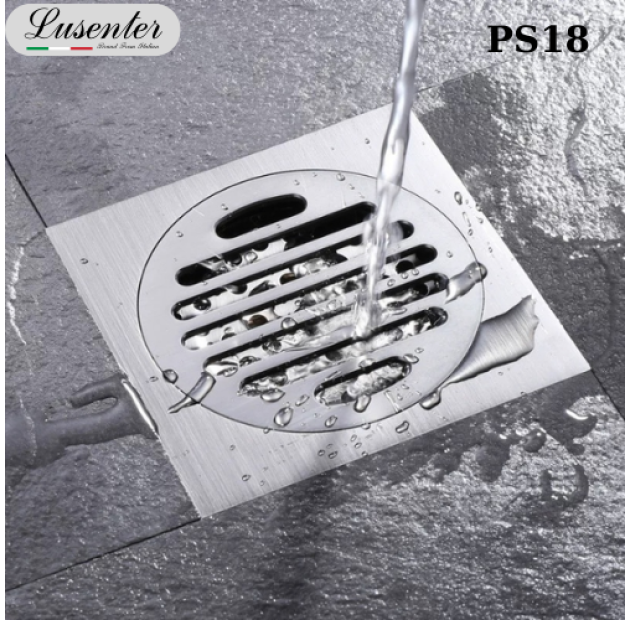 Phễu Sàn 12x12 Inox - MỜ Đuôi Đồng (PS18)