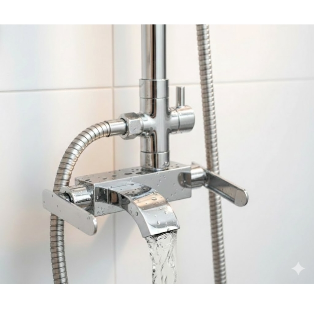 Vòi Sen Tắm Lạnh Crom Bóng STL22