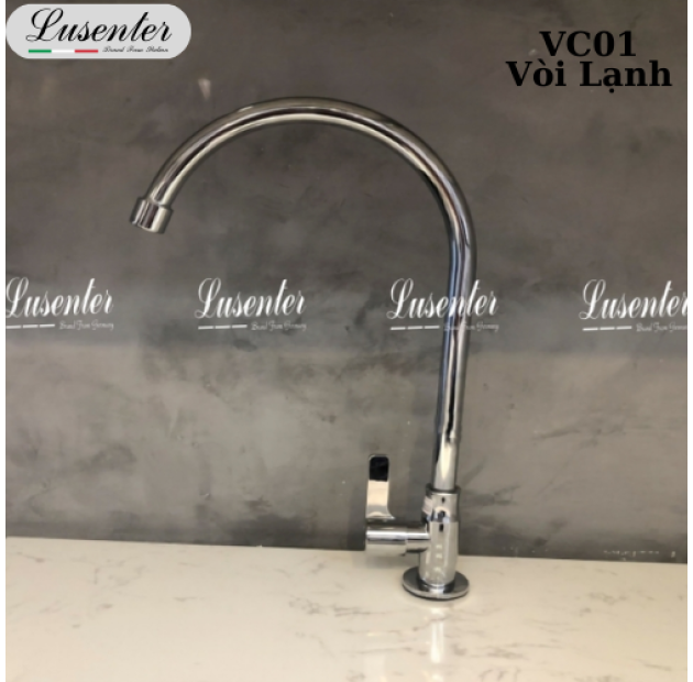 Vòi Chén Đồng Thau Mạ Chrome LUSENTER (VC01)