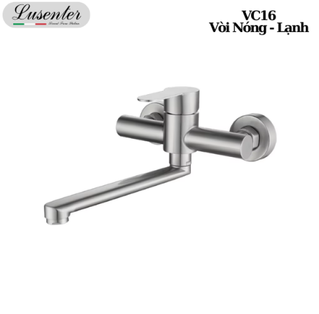 Vòi Rửa Chén Nóng Lạnh Âm Tường LUSENTER (VC16)