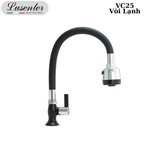 Vòi Chén Cao Su Lạnh Đầu Tròn LUSENTER (VC25)