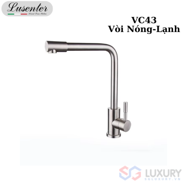 Vòi Chén Đầu Xoay Đồng Mạ Crom LUSENTER (VC43)