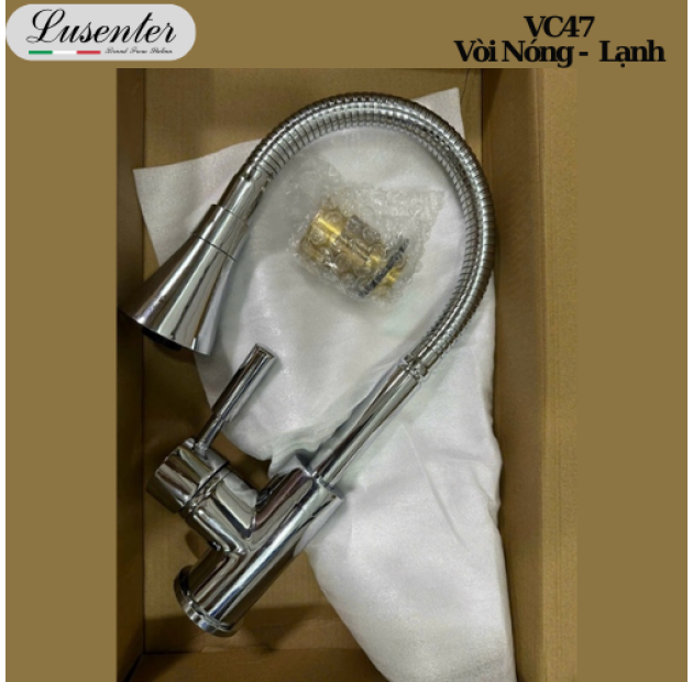 Vòi Chén Bẻ Đầu Loe Bi Tay nhỏ Inox (VC47)