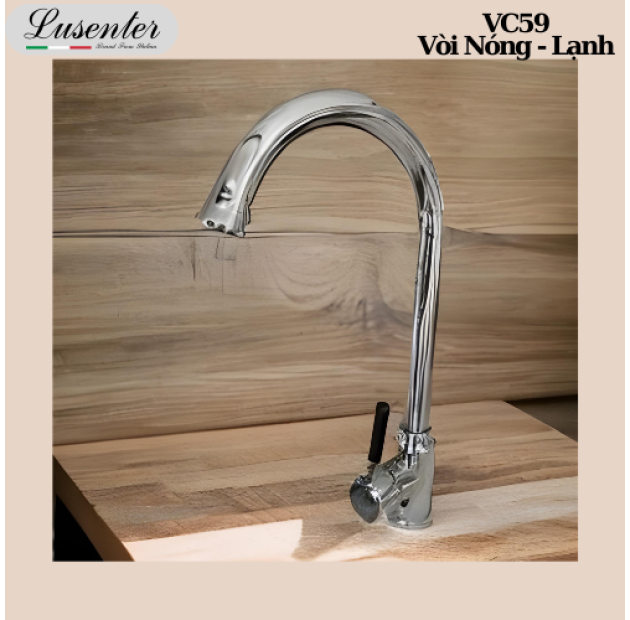 Vòi Chén Nóng Lạnh Xoay Bi 35cm (VC59)