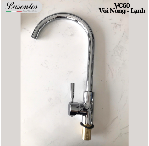 Vòi Chén Xoay Bi Nóng Lạnh Cao 40cm (VC60)