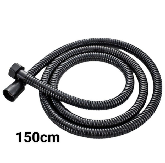 Dây cấp (sen, vòi xịt) inox 304 đen 1.5m