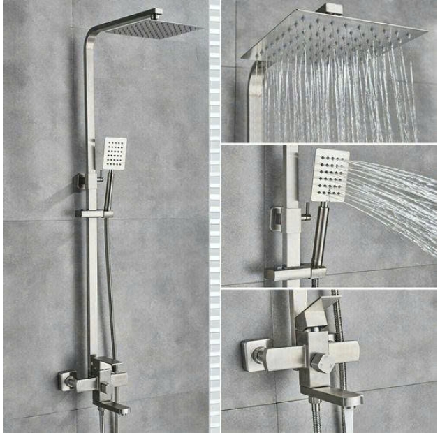 Sen Cây Tắm Đứng Nóng Lạnh Inox - MỜ LUSENTER (ST04)