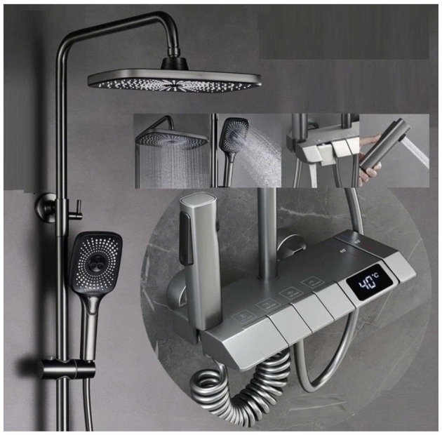 Sen Tắm 5 Phím Có Hiển Thị Nhiệt LUSENTER (ST36)