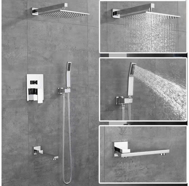 Sen Tắm ÂM TƯỜNG Inox 304 Bóng (ST43)