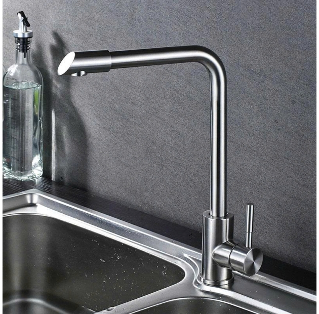 Vòi Rửa Chén Inox Phủ Chrome LUSENTER (VC19)