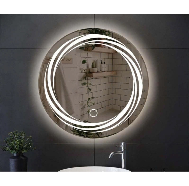 Gương Led Xoáy Tròn Trắng LUSENTER(G14)