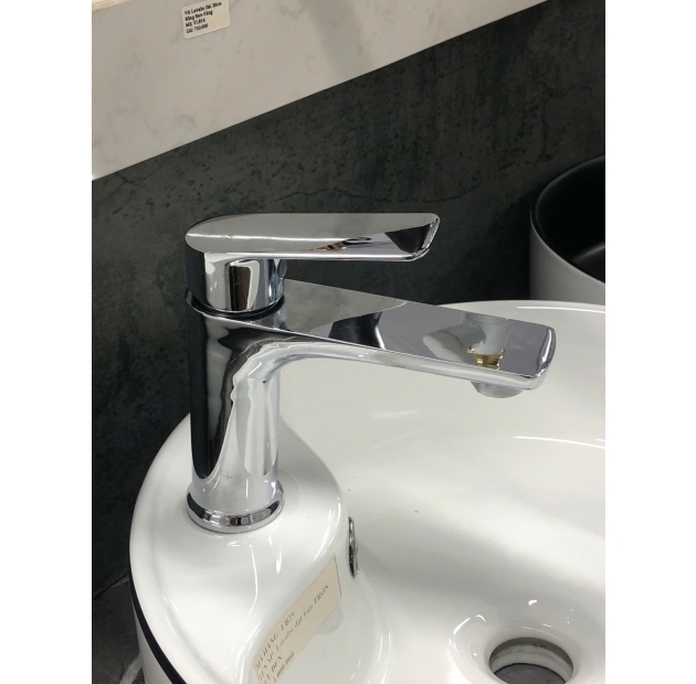 Vòi Lavabo Nóng Lạnh Thân Tròn Tay Gạt Vuông Mạ Crom (VLB91)