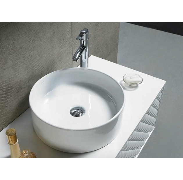 Lavabo Đặt Bàn Trắng Tròn Bằng LUSENTER (LB29)
