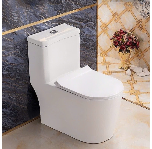 Bồn Cầu 1 Khối Chất Liệu Ceramic Cao Cấp BCMK81