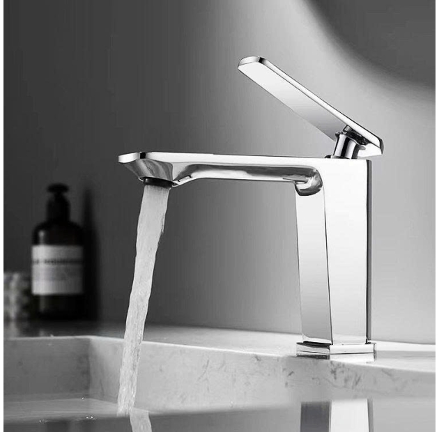 Vòi Lavabo Nóng Lạnh Mạ Crom Bóng Cao 20cm (VLB95)