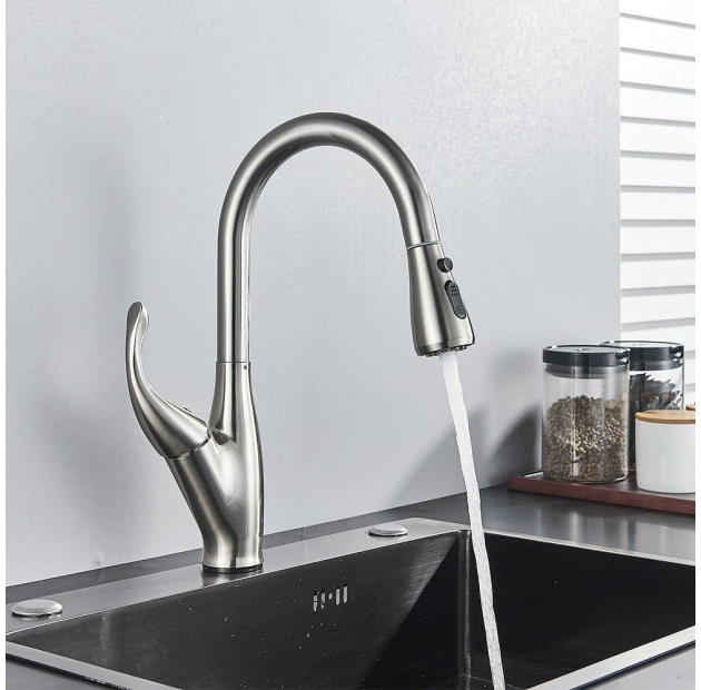 Vòi Rửa Chén Nóng Lạnh, Dây Kéo Inox SUS 304 (VC78)