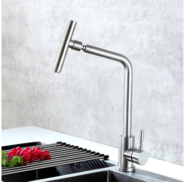 Vòi Rửa Chén Bát Nóng Lạnh Inox 304 Mờ (VC83)