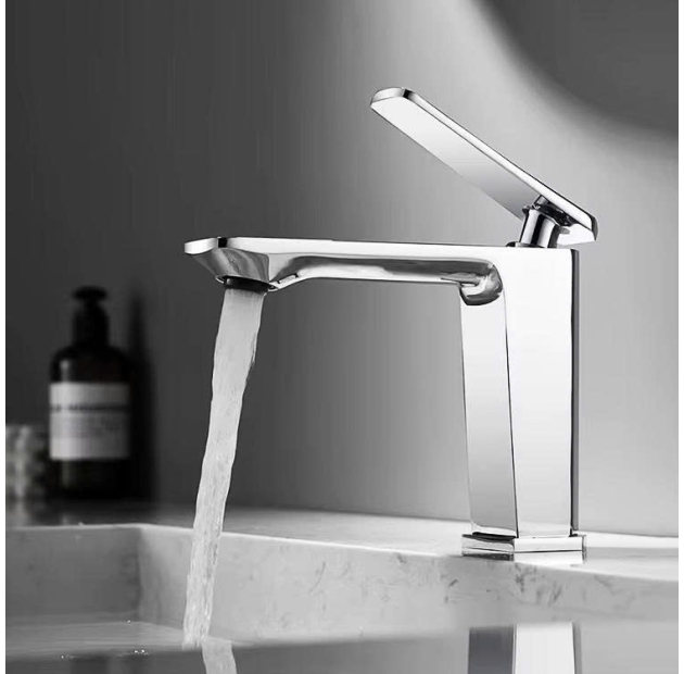 Vòi Lavabo Nóng Lạnh Mạ Crome Bóng Cao 20cm & 30cm (VLB118)