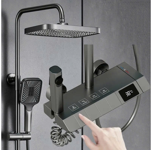 Sen Tắm 5 Phím Có Hiển Thị Nhiệt LUSENTER (ST36)