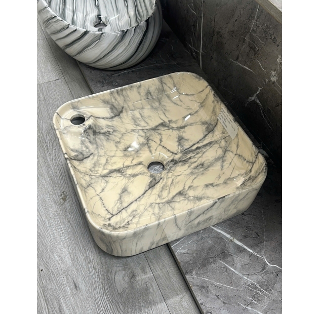 Lavabo Vân Đá Vuông Bầu LUSENTER (LB30)